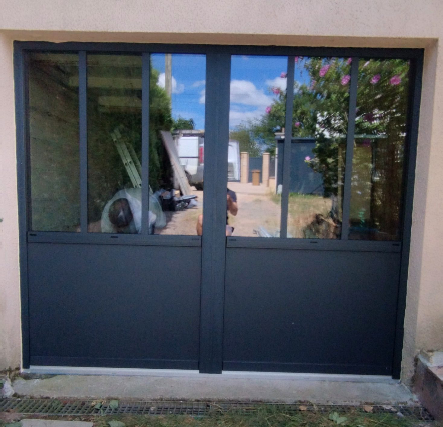 Baie vitrée aluminium coulissante — Quentin Fermetures