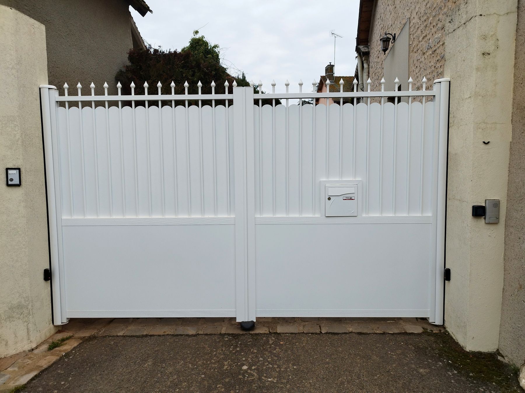Portail deux vantaux gris anthracite — Quentin Fermetures
